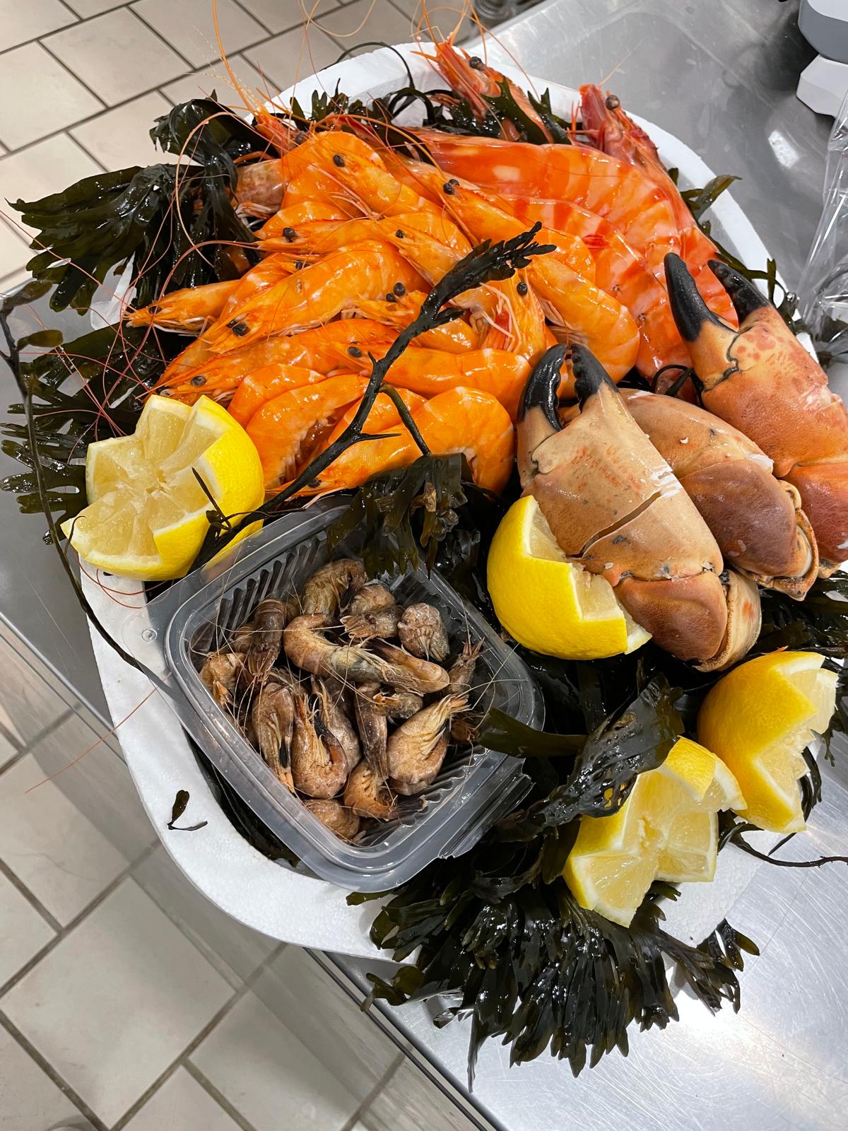 Gros plan sur les crevettes